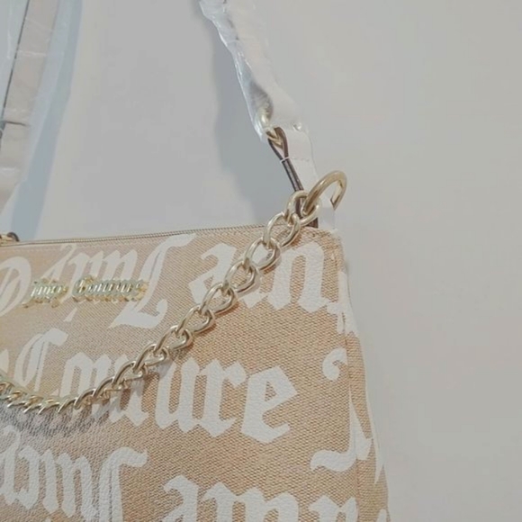 Juicy Couture Golden Sands Monogram Canvas Logo Tote - Picture 8 of 9